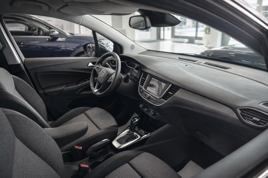 Приборная панель, мультимедиа и передние сиденья Opel Crossland
