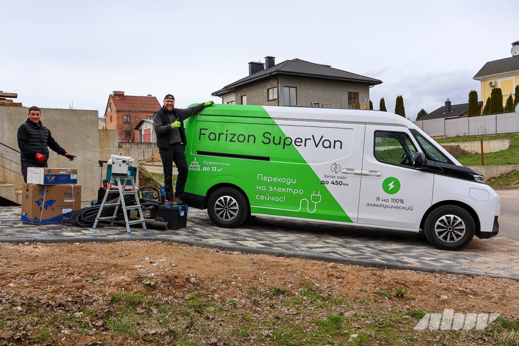 Farizon SuperVan на объекте монтажа