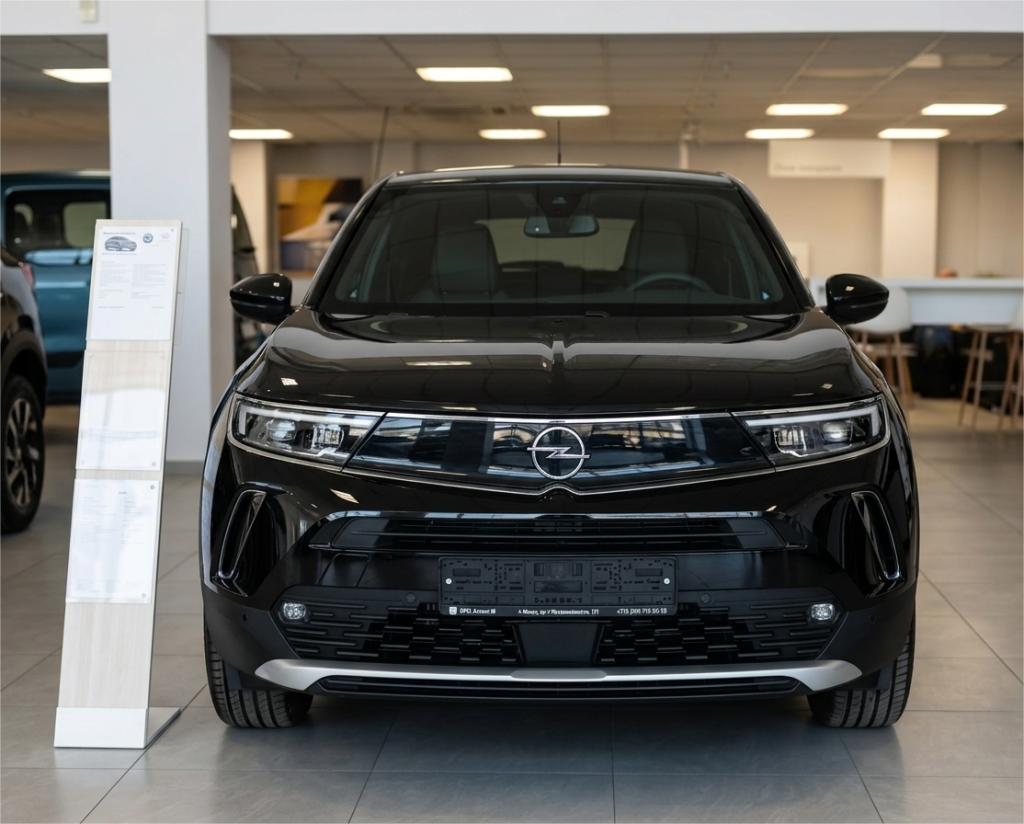 Передняя часть кузова и оптика электромобиля Opel Mokka Electric